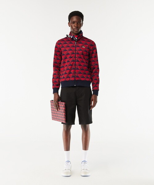 LACOSTE(ラコステ)の「L.12.12 コンセプトシーズナル ラージフラットポーチ(クラッチバッグ・レディース・レッド・FREE)」の7枚目の写真