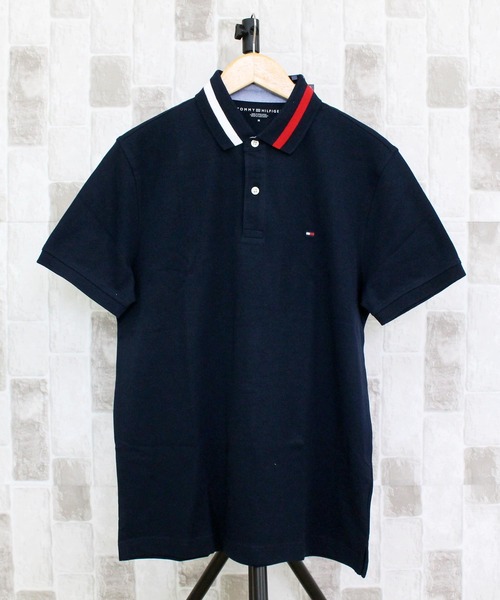 TOMMY HILFIGER(トミーヒルフィガー)の「プロパーティップ 半袖ポロシャツ PROPER TIPPED SS POLO(ポロシャツ・メンズ・ホワイト/ネイビー・L/M/S/XL)」の2枚目の写真