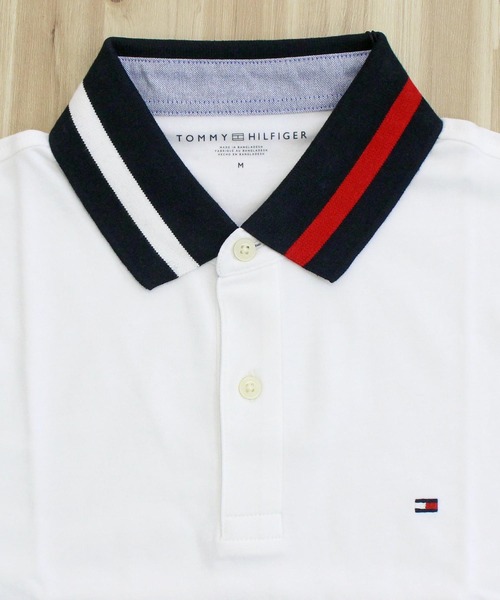 TOMMY HILFIGER(トミーヒルフィガー)の「プロパーティップ 半袖ポロシャツ PROPER TIPPED SS POLO(ポロシャツ・メンズ・ホワイト/ネイビー・L/M/S/XL)」の6枚目の写真