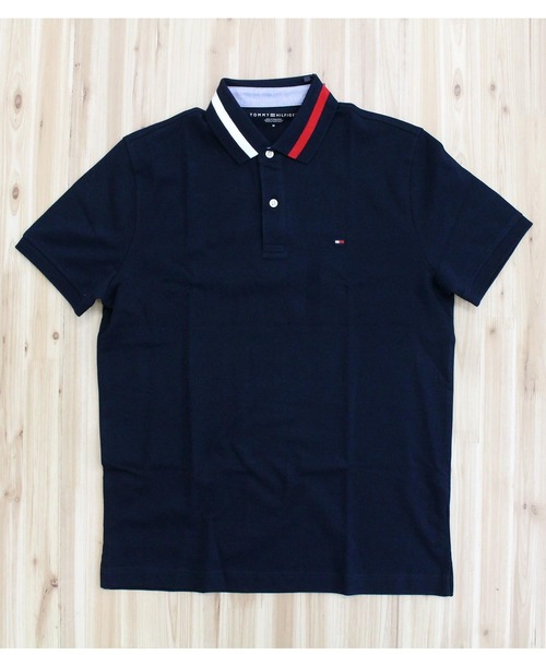TOMMY HILFIGER(トミーヒルフィガー)の「プロパーティップ 半袖ポロシャツ PROPER TIPPED SS POLO(ポロシャツ・メンズ・ホワイト/ネイビー・L/M/S/XL)」の13枚目の写真