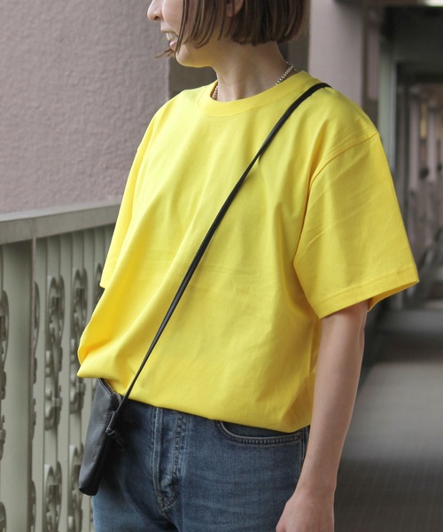 United Athle(ユナイテッドアスレ)の「【UNITED ATHLE】5.6オンスハイクオリティークルーネックショートスリーブTシャツ 半袖無地T 5001(Tシャツ/カットソー・レディース・レッド/ベージュ/スミクロ/パープル/ロイヤルブルー/ネイビー/ピンク/ライトグリーン/グリーン/ホワイト/オレンジ/イエロー/ラベンダー/ライトピンク/サックスブルー/ライトブルー/グレイッシュベージュ/アイボリー/ブラック/ライトイエロー/ターコイズブルー/アッシュグレー/グレー/オフホワイト・L/M/S/XL)」の19枚目の写真