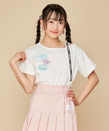 JENNI love（ジェニィラブ）の「UVカット・抗菌防臭・着る虫よけ】防蚊ワンショルワッペンTシャツ（Tシャツ/カットソー・キッズ）」