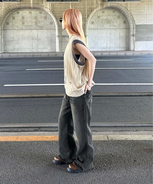sedacle(セダクル)の「アソートセミフレアデニム(デニムパンツ・メンズ・ブラック/ブルー/グレー/ダークインディゴブルー・LARGE/SMALL/MEDIUM)」の20枚目の写真