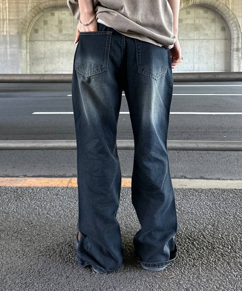 セミフレアデニムパンツ XS(タグ付き) セール】【ZOZO限定アイテム】セミフレアデニムパンツ【3サイズ