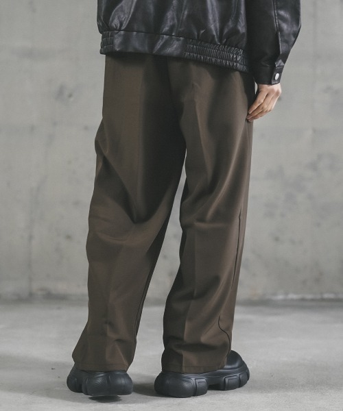 Shoowtime（ショウタイム）の「ワイドドレープフレアスラックスパンツ（スラックス・メンズ・ブラック/ブラウン・LARGE/MEDIUM/X-LARGE）」の16枚目の写真