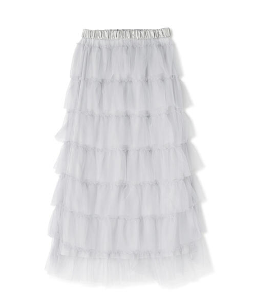 FREE'S MART（フリーズマート）の「■チュールティアードスカート（スカート・レディース・ホワイト/ブラック/グレー・SMALL/MEDIUM）」の22枚目の写真