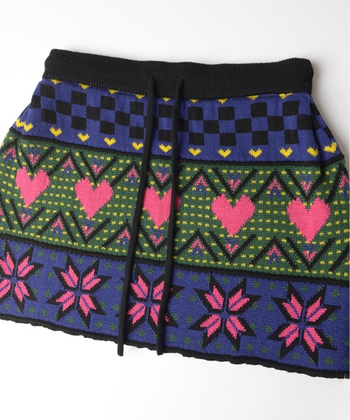 HOLIDAY（ホリデイ）の「MULTI KNIT MINI SKIRT マルチニットミニ