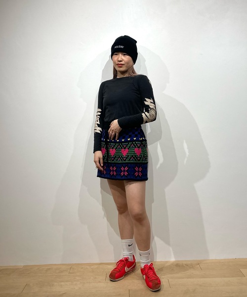 HOLIDAY（ホリデイ）の「MULTI KNIT MINI SKIRT マルチニットミニ