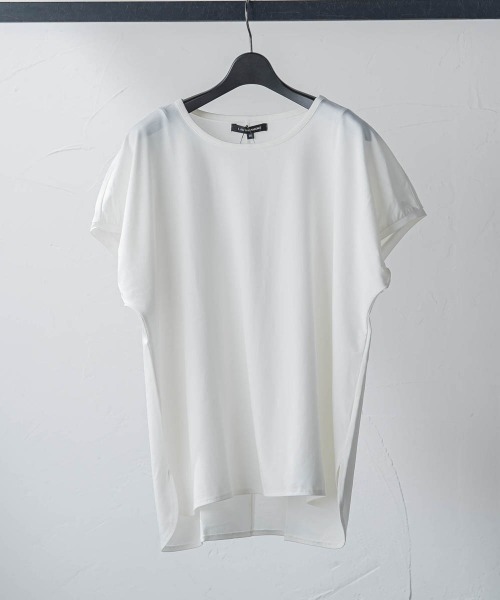 LAUTREAMONT(ロートレアモン)の「マシュマロポンチステップヘムカットソー≪洗濯機で洗える≫(Tシャツ/カットソー・レディース・イエロー/グリーン/オフホワイト/ブラック・9号)」の2枚目の写真