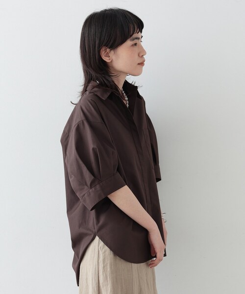 GALLEST（ギャレスト）の「◆タックスリーブフォルムシャツ（シャツ/ブラウス・レディース・ライトブルー/ダークブラウン/ホワイト・34/38）」の15枚目の写真