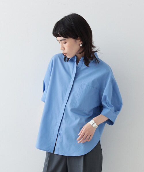 GALLEST（ギャレスト）の「◆タックスリーブフォルムシャツ（シャツ/ブラウス・レディース・ライトブルー/ダークブラウン/ホワイト・34/38）」の17枚目の写真