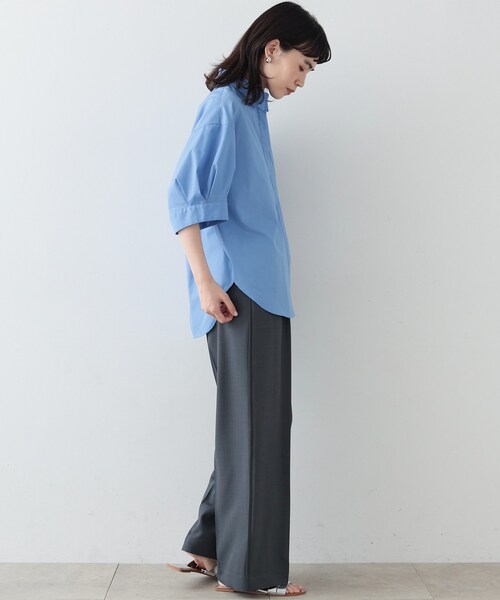 GALLEST（ギャレスト）の「◆タックスリーブフォルムシャツ（シャツ/ブラウス・レディース・ライトブルー/ダークブラウン/ホワイト・34/38）」の20枚目の写真