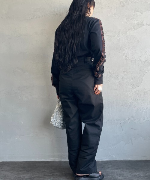 FRED PERRY（フレッドペリー）の「[FRED PERRY/フレッドペリー] コントラストトラックテープ ワンポイントロゴ刺繍ロンT（Tシャツ/カットソー・レディース・オートミール/ブラック・L/M/S）」の10枚目の写真