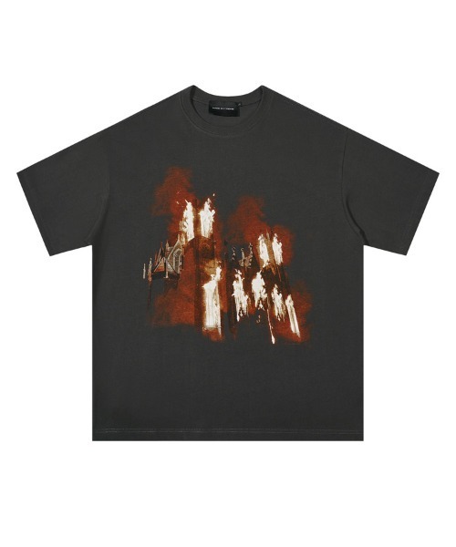 オーバーサイズ ファイヤーフォトプリントTシャツ（Tシャツ/カットソー）｜Ressaca（レサーカ）