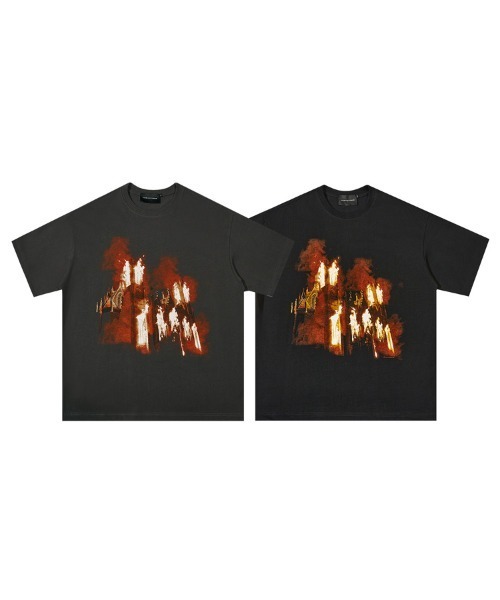オーバーサイズ ファイヤーフォトプリントTシャツ（Tシャツ/カットソー）｜Ressaca（レサーカ）