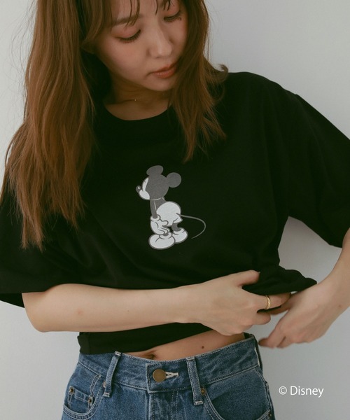 N WITH.（エヌウィズ）の「mickey TEE back（Tシャツ/カットソー・レディース・アイボリー/ブラック・FREE）」の9枚目の写真
