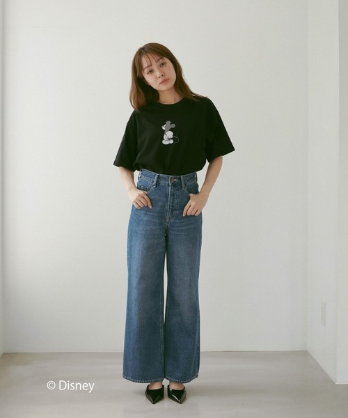 N WITH.（エヌウィズ）の「mickey TEE back（Tシャツ/カットソー・レディース・アイボリー/ブラック・FREE）」の5枚目の写真