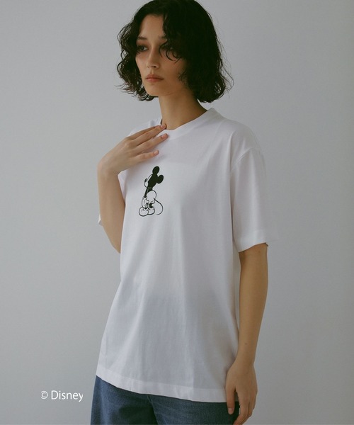 N WITH.（エヌウィズ）の「mickey TEE back（Tシャツ/カットソー・レディース・アイボリー/ブラック・FREE）」の14枚目の写真
