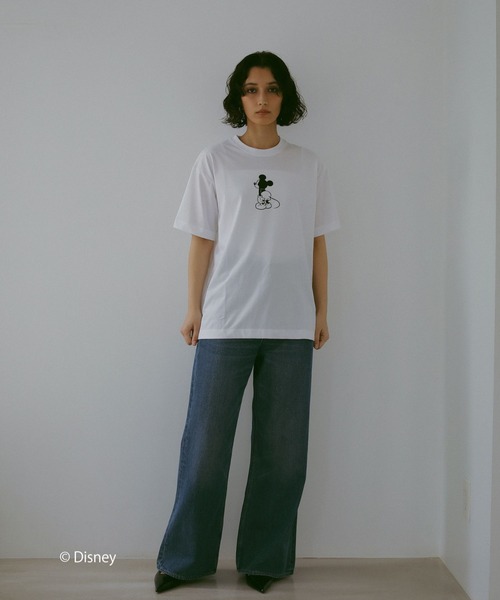N WITH.（エヌウィズ）の「mickey TEE back（Tシャツ/カットソー・レディース・アイボリー/ブラック・FREE）」の11枚目の写真
