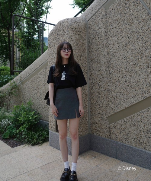 N WITH.（エヌウィズ）の「mickey TEE back（Tシャツ/カットソー・レディース・アイボリー/ブラック・FREE）」の3枚目の写真