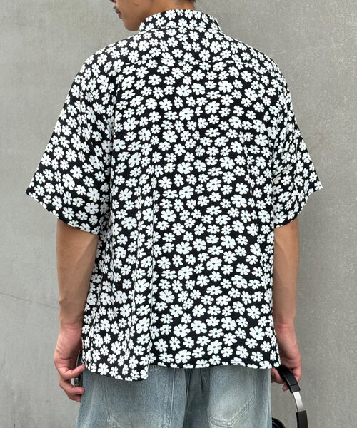 maison special フラワープリントシャツ　花柄　柄シャツ　アロハ CIAOPANIC（チャオパニック）の「【ユニセックス】フラワープリント
