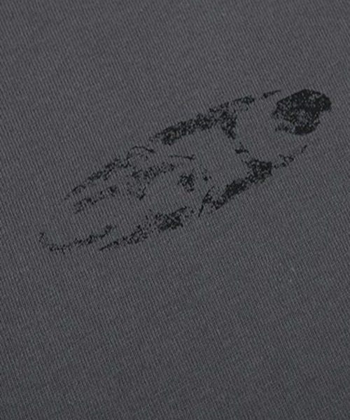 ALAND（エーランド）の「SLOW ACID／CRACKSACロゴT（Tシャツ/カットソー・レディース・チャコール/ベージュ/ホワイト・FREE）」の16枚目の写真