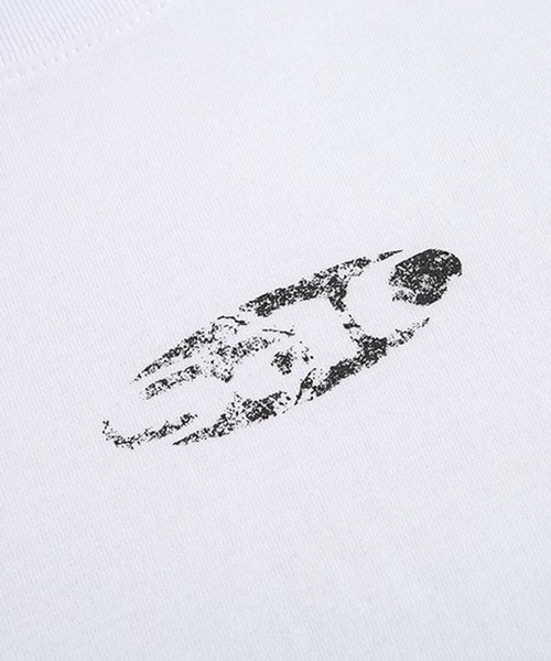 ALAND（エーランド）の「SLOW ACID／CRACKSACロゴT（Tシャツ/カットソー・レディース・チャコール/ベージュ/ホワイト・FREE）」の22枚目の写真