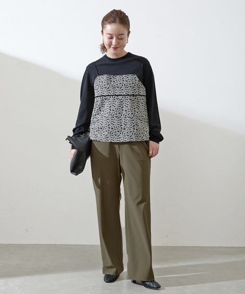 【新品】IENA ハイストレッチイージーパンツ IENA（イエナ）の「ハイストレッチイージーパンツ（その他パンツ