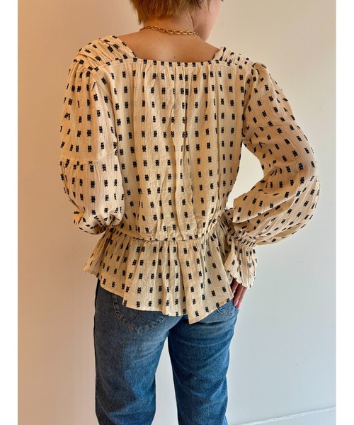 sara mallika（サラ マリカ）の「COTTON CUT JQD 2WAY GATHER TOP