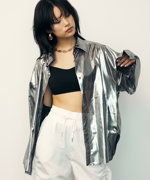 バックオープンバイカラーブラトップ（キャミソール）｜uyu.（ウユ）の