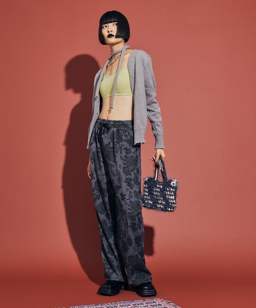 uyu.（ウユ）の「バックオープンバイカラーブラトップ（キャミソール・レディース・グレー/イエロー/ブラック/ブラック系その他/ブラウン/ホワイト・FREE）」の11枚目の写真