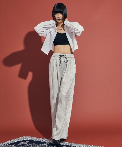 uyu.（ウユ）の「バックオープンバイカラーブラトップ（キャミソール・レディース・グレー/イエロー/ブラック/ブラック系その他/ブラウン/ホワイト・FREE）」の15枚目の写真