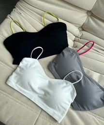 uyu.（ウユ）の「バックオープンバイカラーブラトップ（キャミソール）」