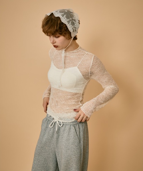 uyu.（ウユ）の「バックオープンバイカラーブラトップ（キャミソール・レディース・グレー/イエロー/ブラック/ブラック系その他/ブラウン/ホワイト・FREE）」の21枚目の写真