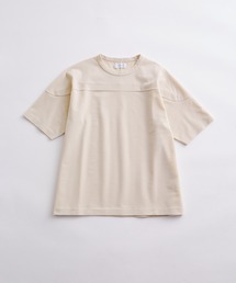 ADAM ET ROPE' | ルーズシルエット トリコットコール フットボール Tシャツ / 4wayストレッチ / ユニセックス(Tシャツ/カットソー)