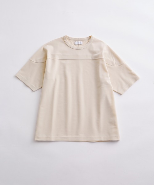 【セール】ルーズシルエット トリコットコール フットボール Tシャツ / 4wayストレッチ / ユニセックス（Tシャツ/カットソー）｜ADAM ET ROPE'（アダムエロペ） 5,998円