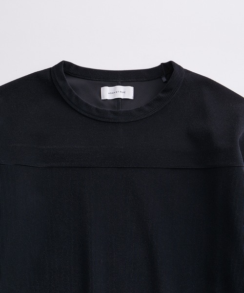 ADAM ET ROPE'（アダムエロペ）の「ルーズシルエット トリコットコール フットボール Tシャツ / 4wayストレッチ / ユニセックス（Tシャツ/カットソー・メンズ・キナリ/ネイビー・L/M）」の3枚目の写真