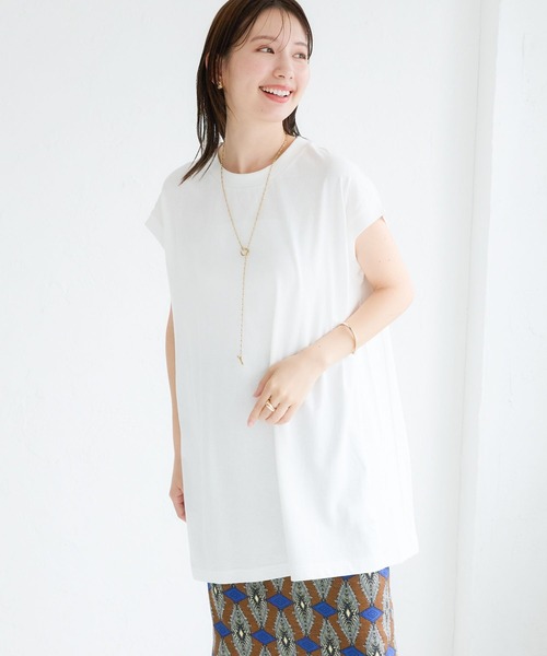 LEPSIM(レプシィム)の「サイドリブノースリーブ 129985(Tシャツ/カットソー・レディース・オフホワイト/チャコールグレー/ライトピンク・FREE)」の16枚目の写真