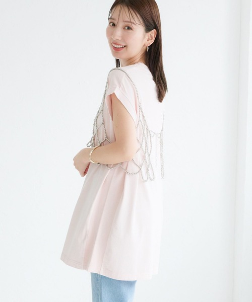 LEPSIM(レプシィム)の「サイドリブノースリーブ 129985(Tシャツ/カットソー・レディース・オフホワイト/チャコールグレー/ライトピンク・FREE)」の21枚目の写真