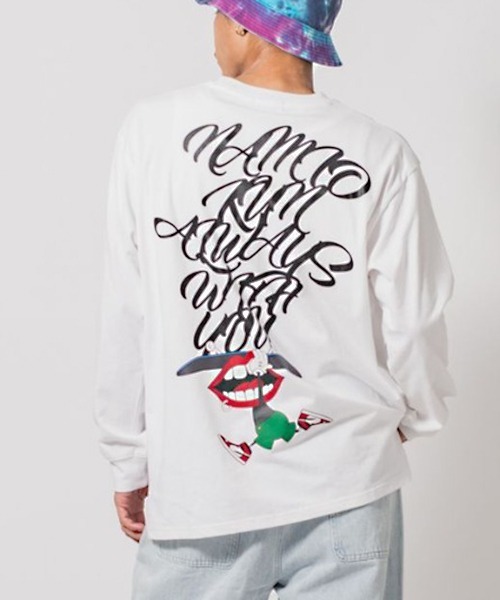 RE730 なみおくん スケボーロングスリーブTシャツ（Tシャツ/カットソー）｜RE730（アールイーセブンサーティー）