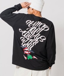 RE730 なみおくん スケボーロングスリーブTシャツ