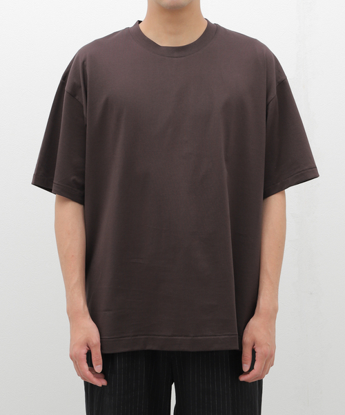 ATON（エイトン）の「ATON (エイトン) SUVIN 60/2 OVERSIZED T-SHIRT KKAGCW0015（Tシャツ/カットソー・メンズ・ボルドー/ホワイト/チャコールグレー/ブラック/ネイビー・6/4）」の5枚目の写真