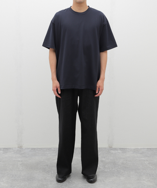 ATON（エイトン）の「ATON (エイトン) SUVIN 60/2 OVERSIZED T-SHIRT KKAGCW0015（Tシャツ/カットソー・メンズ・ボルドー/ホワイト/チャコールグレー/ブラック/ネイビー・6/4）」の21枚目の写真