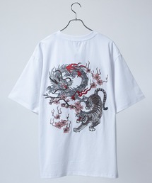 【13】和柄刺繍 BIGTシャツ
