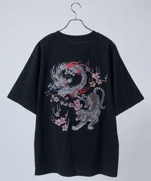 【13】和柄刺繍 BIGTシャツ