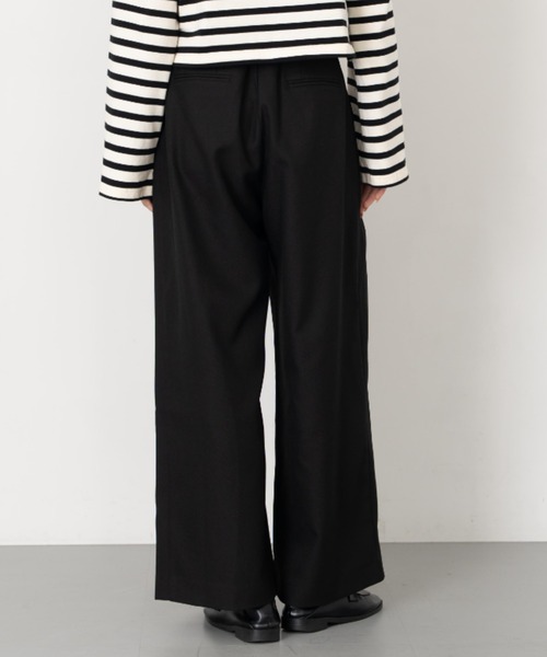 Formeque（フォルミーク）の「【Formeque】2タックワイドスラックス（スラックス・レディース・ブルー/スモークピンク/ブラック/ブラウン・M/L/S/M）」の7枚目の写真