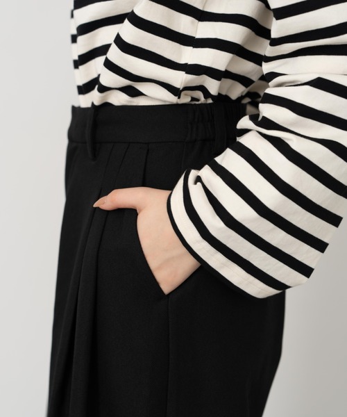 Formeque（フォルミーク）の「【Formeque】2タックワイドスラックス（スラックス・レディース・ブルー/スモークピンク/ブラック/ブラウン・M/L/S/M）」の11枚目の写真