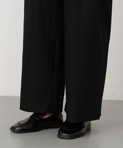 Formeque（フォルミーク）の「【Formeque】2タックワイドスラックス（スラックス・レディース・ブルー/スモークピンク/ブラック/ブラウン・M/L/S/M）」の13枚目の写真