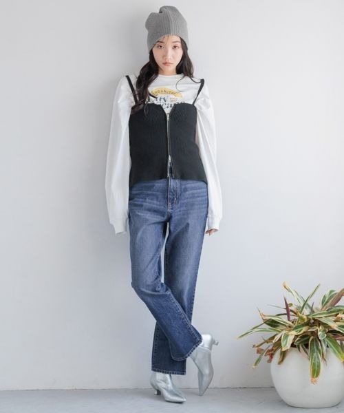 LOWRYS FARM(ローリーズファーム)の「ポインテッドブーツ 140498(ブーツ・レディース・アイボリー/ブラック/シルバー・MEDIUM/LARGE)」の6枚目の写真