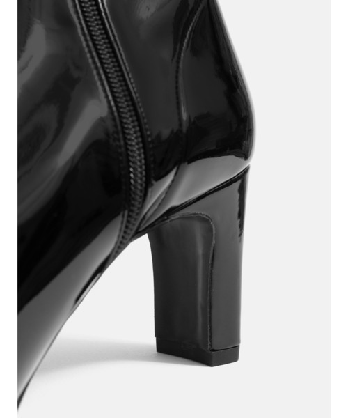 MAMIAN(マミアン)の「スクエアトゥ ストレッチブーツ (7.0cmヒール)(ブーツ・レディース・グレイッシュベージュ/アイボリー/ブラック系その他/ブラック/ブラック系その他2・S/L/M)」の14枚目の写真